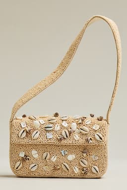 Anthropologie Wooden Bead Handbag