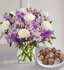 1-800-Flowers Lovely Lavender Medley with Strawberries