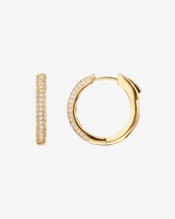 PAVOI 14K Gold Plated Hoop Earrings