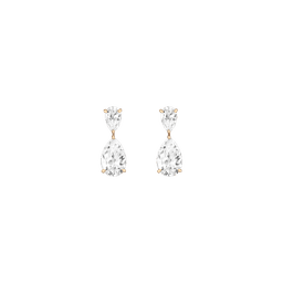 Aurate White Sapphire Drop Earrings