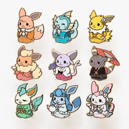 Teaveelution Pokemon Enamel Pins Bundle by Geoffrey Siu